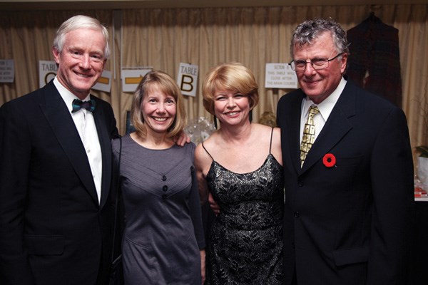 District of North Vancouver Mayor Richard Walton, Celeste Pelc, Dorothy Walter and Ken Baxter show their support.