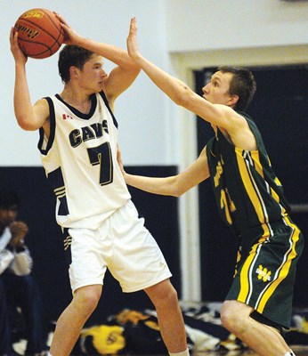 Handsworth player no. 7 protects the ball