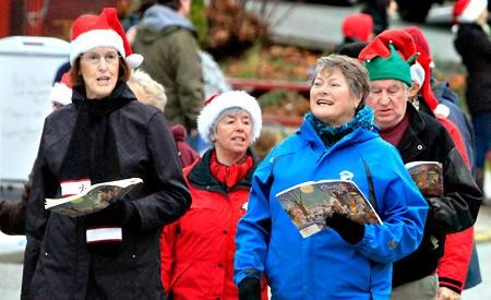 Santa comes to town