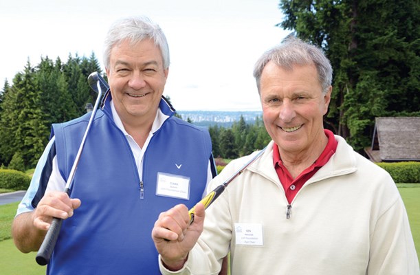 Foundation board chairman Clark Quintin and past-chairman Ken Rekrutiak