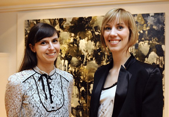 Catalogue designer Jessica Sullivan and show co-curator Astrid Heyerdahl