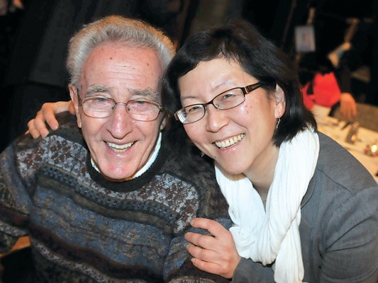 Frank Kurucz and West Vancouver Seniors' Activity Centre program co-ordinator Sylvia Lung