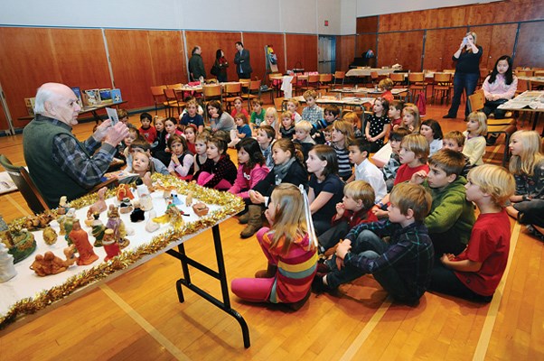 Children gathered at West Van United Church for The Clay Event.