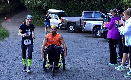 Run features first wheelchair participant
