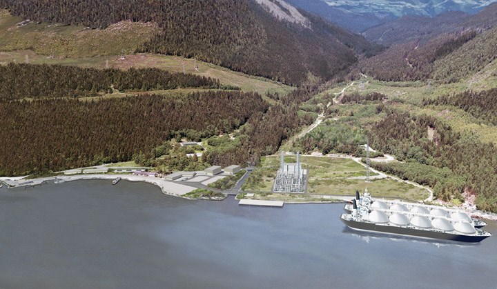 An artist’s rendering of the proposed Woodfibre LNG facility. The project received federal environmental approval last week, clearing the last major hurdle after the B.C. government and Squamish First Nation approved it last fall.