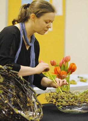 International Advanced Master florist Christine deBeer presented, A Floral Fable, during the Capilano Flower Arranging Club's monthly meeting in March.