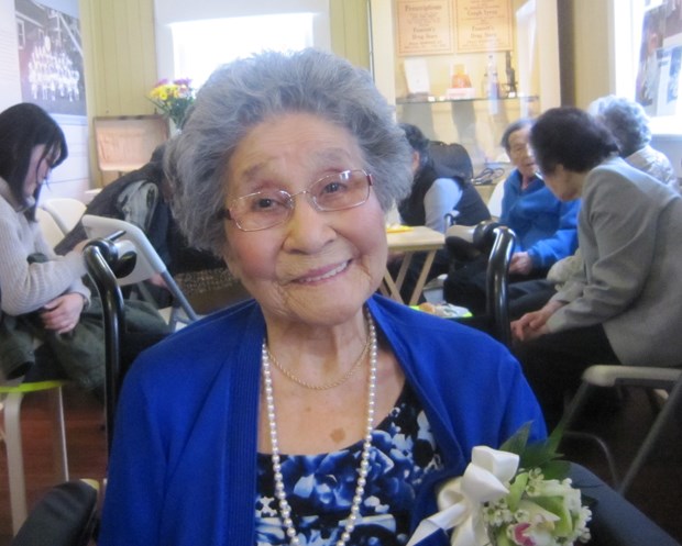 Kay Sakata, a born-and-raised Richmondite, celebrated her 100th birthday on March 11 at the Steveston Benevolent Society building where she was born when it served at the Steveston Fisherman's Hospital. Photo subnmitted