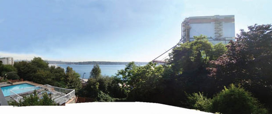 THE view from the same spot as it is today.