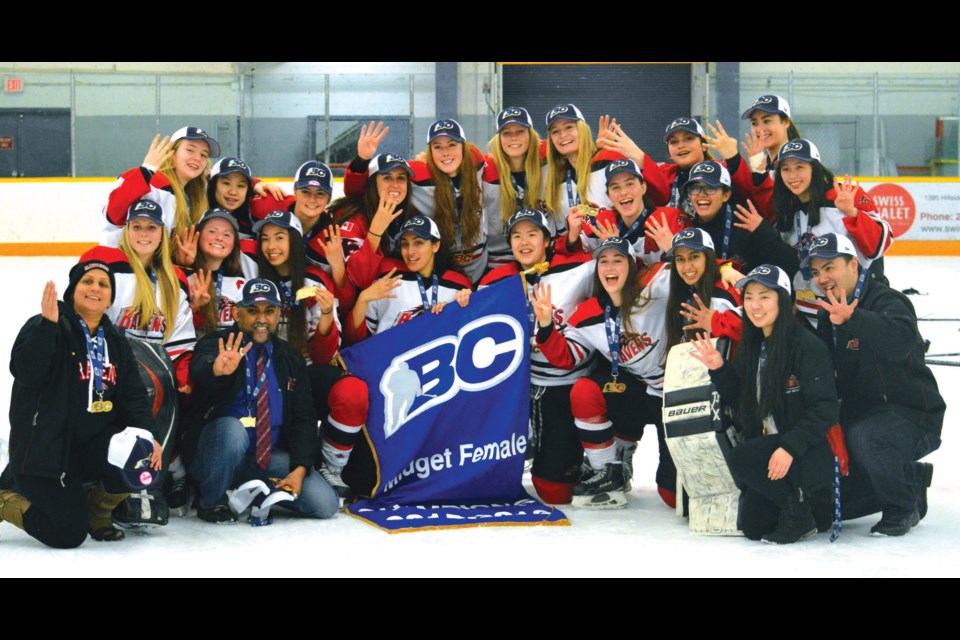 Richmond Ravens were all smiles after repeating as provincial Midget "A" champions with a 4-0 win over host Kamloops in the gold medal game. It was also the team's fourth B.C. title in five years.
