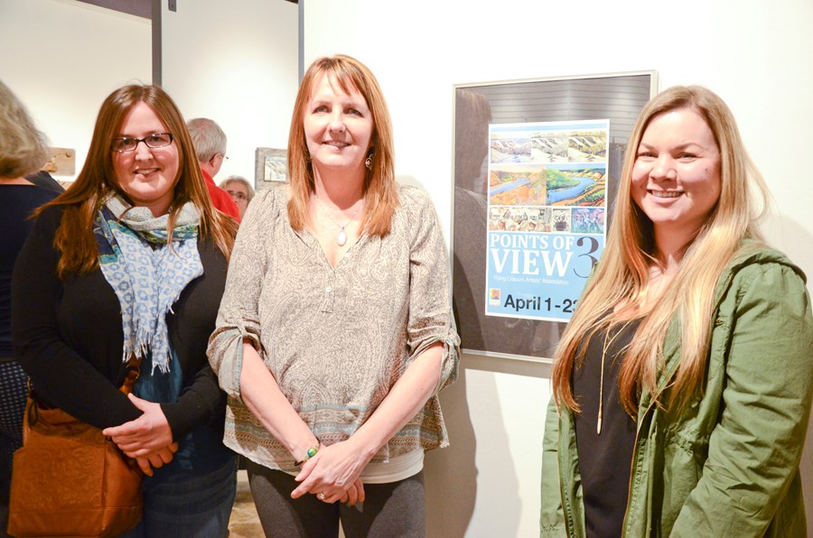 Alison Newth, Shelley Kurvers and Diane Hofmann were three of the artists with work in the Flying Colours Artists' Association exhibition, Points of View 3, at Peace Gallery North.