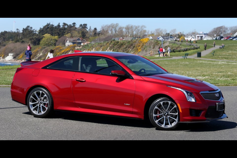 The Cadillac ATS-V shares the basic lines of its less-expensive ATS brethren, but with more muscular trim on the outside and significantly more power and features on the inside.