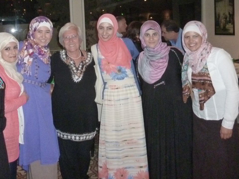Adrienne Carter with colleagues at the Centre for Victims of Torture, In Jordan. The headquarters for CVT is in Minneapolis, but has branches in many different parts of the world, including Jordan.  