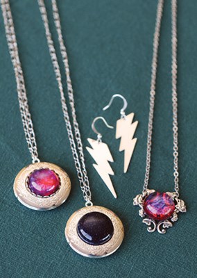 Linda Bustos sells her jewelry under the label Robin Hood