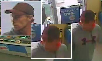 Video surveillance of a suspect RCMP believe could be connected to the theft of $6,500 in lottery tickets.