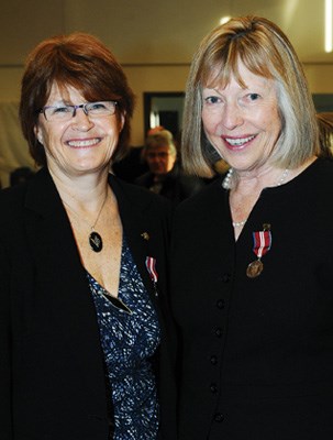 MLA Joan McIntyre and Sue Adams