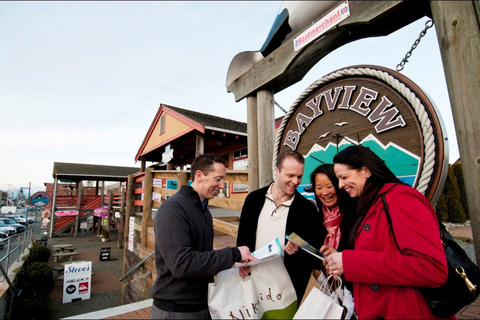 Steveston is one of Richmond's go-to destinations for tourists. The majority (53 per cent) of overnight visitors are Canadian, while about one-quarter are Americans. Overseas visitors account for another quarter. Photo by Tourism Richmond.