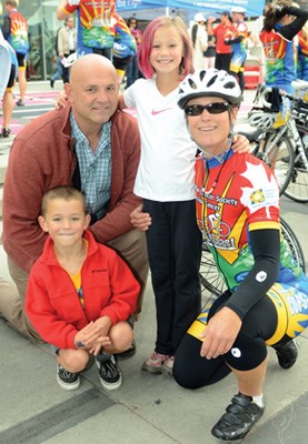 Ralph, Sam, Sadie and Const. Janet Stringer