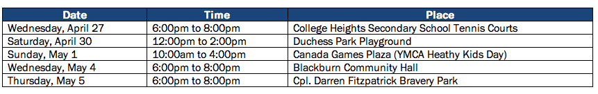 park schedule