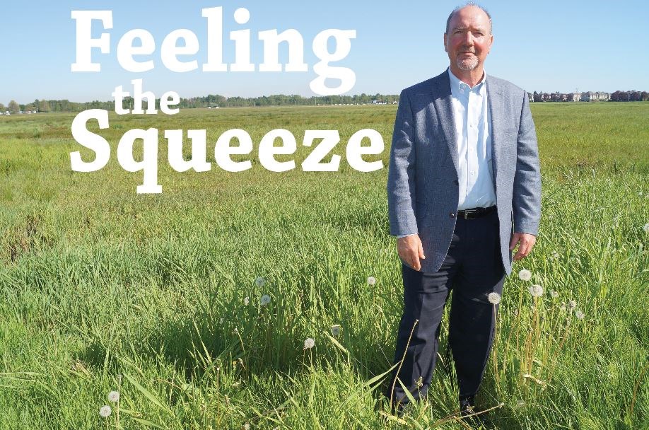 KPU`s Dr. Kent Mullinix stands at the Garden City Lands, where he’ll be teaching KPU students about agriculture on a 20-acre plot, lent to the university by the City of Richmond. Photo by Graeme Wood/Richmond News