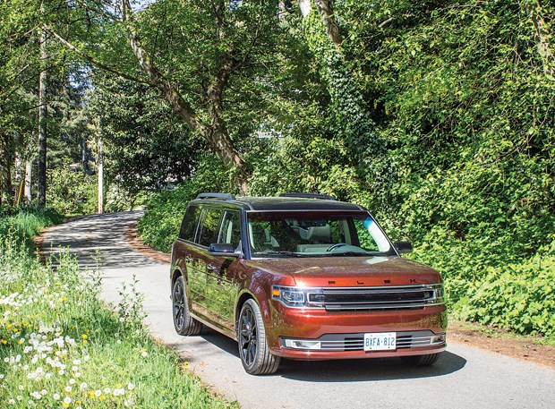 The Flex – a boxy blend of wagon and minivan and crossover – is Ford’s big-box solution to family life. They don’t sell nearly as well as the Ford Edge and that’s a shame, writes reviewer Brendan McAleer, because the Flex is an honest machine that has space for all your gear and straight-edged styling that stands out in the swoopy-SUV world.