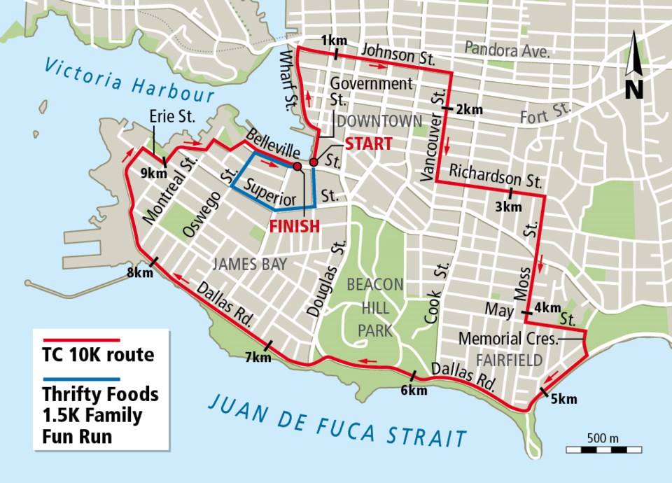 TC 10K route map 2016