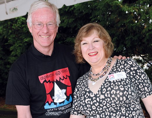 District of North Vancouver Mayor Richard Walton and North Vancouver Community Players president Glynnis Brassil