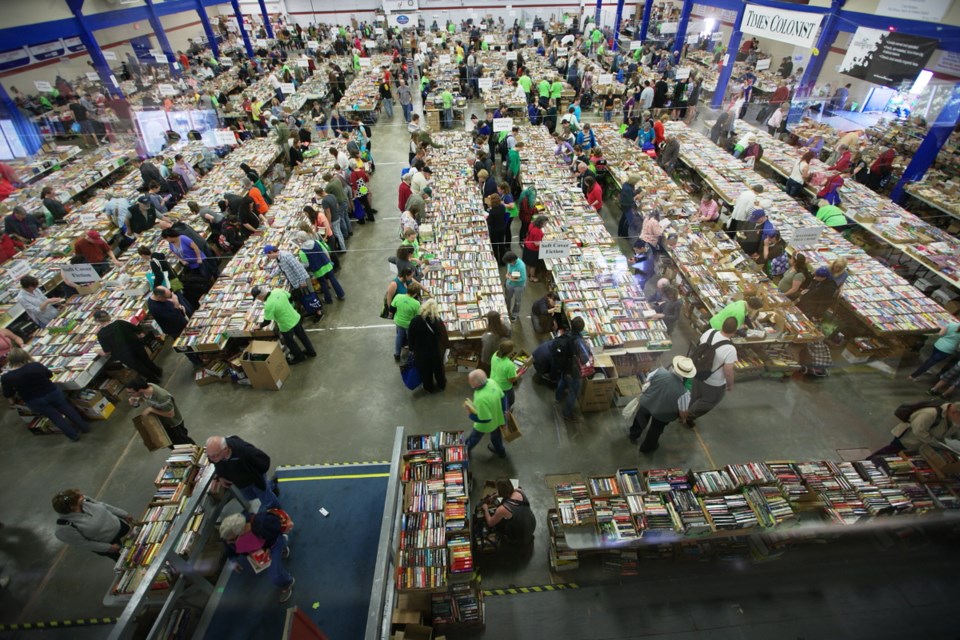 The 19th edition of the Times Colonist Book Sale in April last year generated $271,500 in proceeds, which are being divided among 162 schools and organizations. The 20th sale will be held May 6 and 7, 2017.