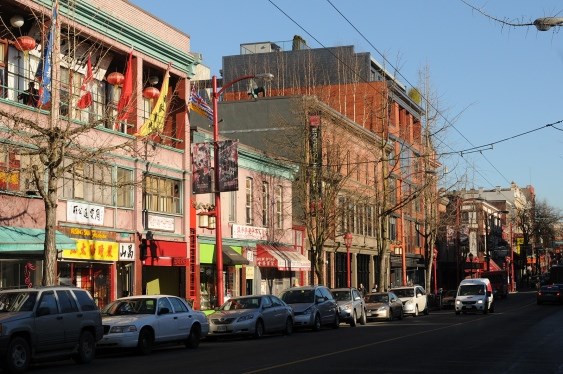 East Pender Street in Chinatown. Photo Dan Toulgoet