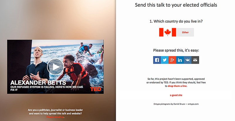 Refugee website