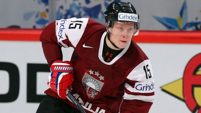 Ronalds Kenins plays for Latvia