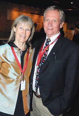 Birgit Freybe Bateman and her husband, renowned artist Robert Bateman.