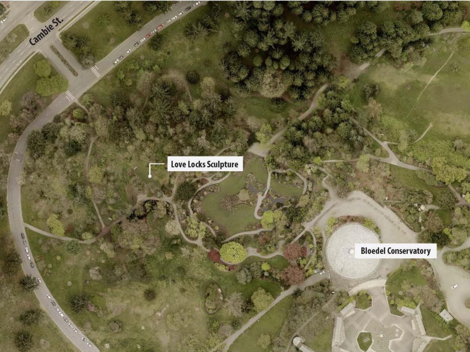 The site for the love locks installation.