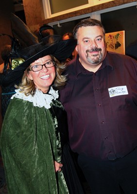 MJ Hassard and principal Doug Beveridge