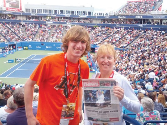James Forrester and Cathy Jacobs take the News to the Rogers Cup tennis finals in Toronto.
