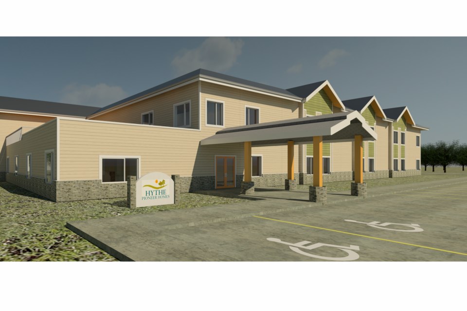 Ladacor, a Calgary company, has joined with Atira Women's Resource Society to submit a bid to build modular housing on city property. Pictured is an example of a modular seniors' building the company built in Alberta. Four other companies are competing to build projects. Photo courtesy Ladacor