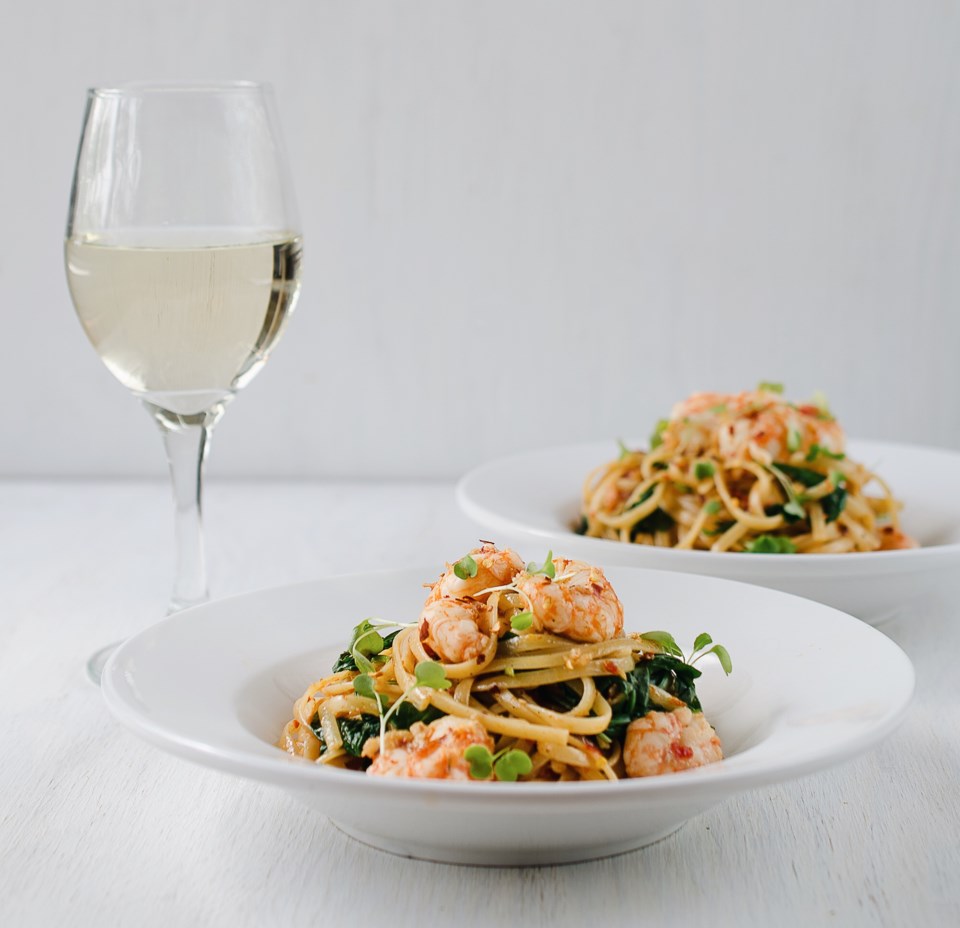 Spot Prawn and Arugula Pasta_2