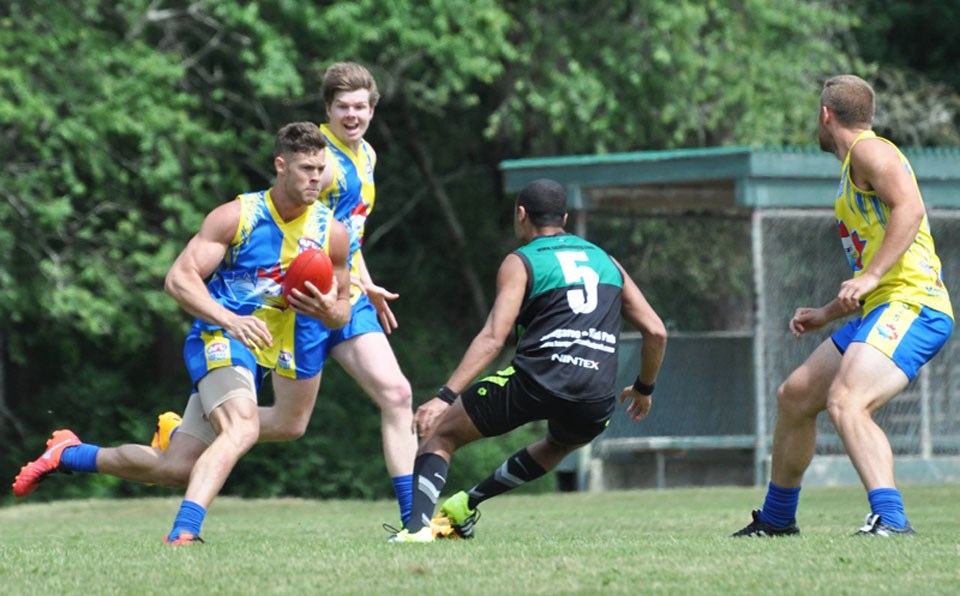 The Burnaby Eagles are one of six teams competing in the B.C. Aussie Football League. The league is hosting the Aussie Football Canadian championships this weekend at Burnaby Lake.