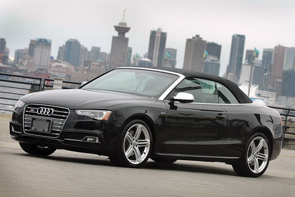 The Audi S5, pictured here in convertible trim, gets a refresh for 2013 but there are no major changes given that it was already a superb coupe. The S5 is available at Capilano Audi in the Northshore Auto Mall.