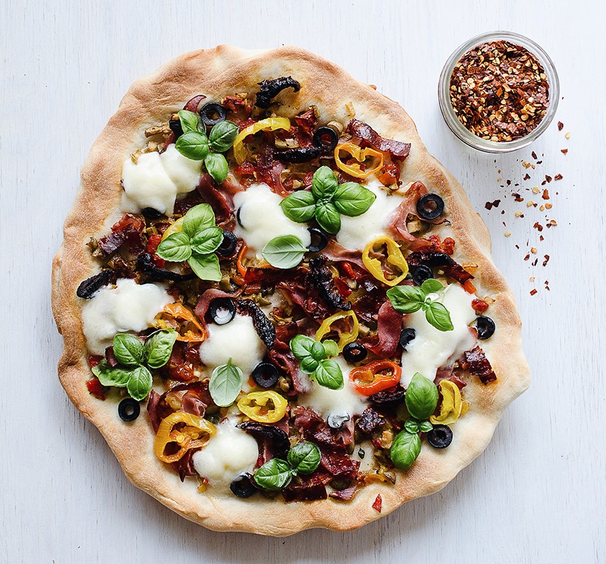 Muffuletta-Style Pizza