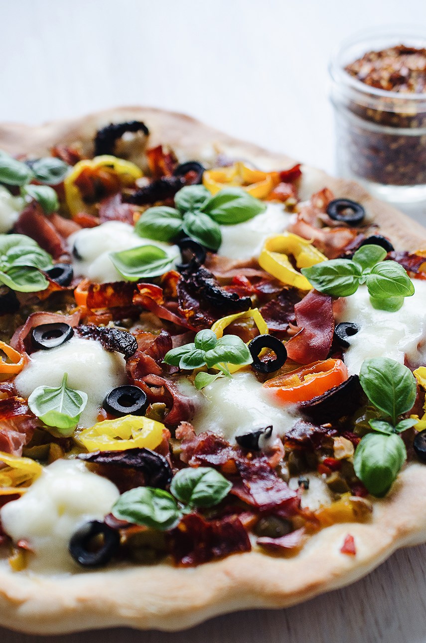 Muffuletta-Style Pizza