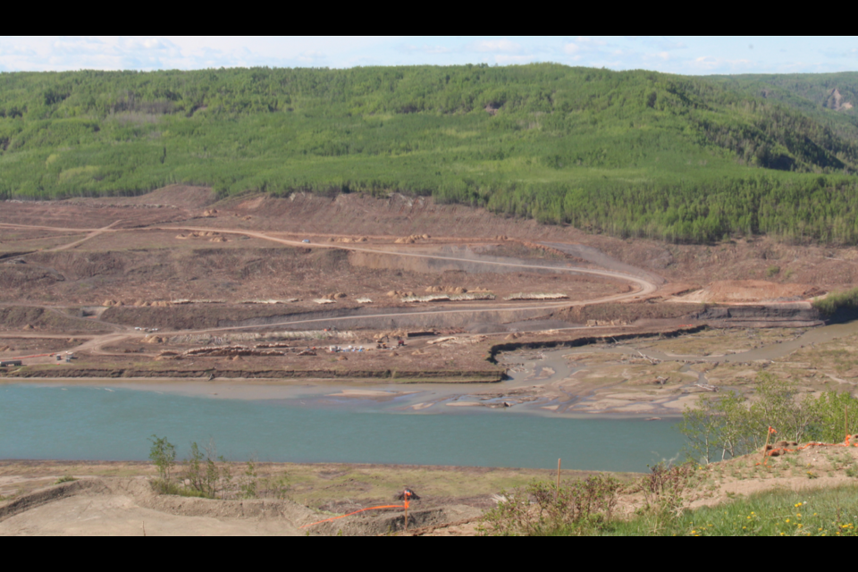 Clearing on the South Bank of the Peace River, upstream from the Moberly River. The Royal Society of Canada is the latest group to call on the federal government to hit the pause button on the controversial Site C dam.