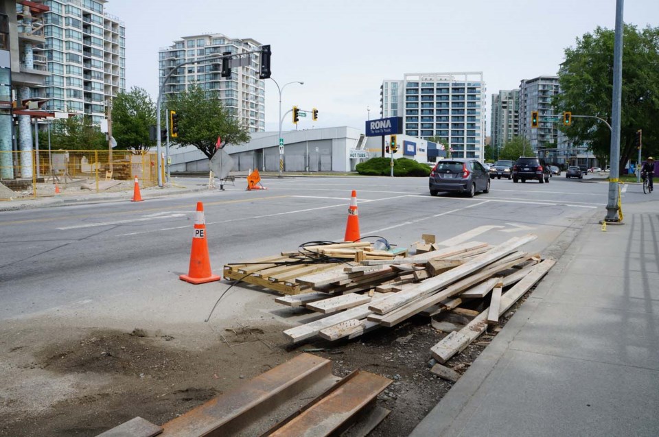 Construction on road