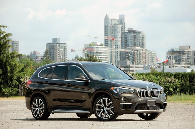 The X1, BMW’s smallest SUV, gets a complete redesign for 2016, losing some of its spirited nature but gaining a bunch of useful interior space without a drastic increase in overall size. The X1 also boasts an impressive level of practicality and a driving nature fitting of the BMW name. It is available at Park Shore BMW in the Northshore Auto Mall. photo by Mike Wakefield, North Shore News