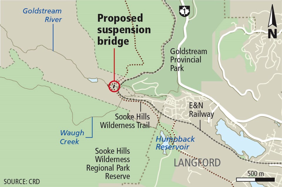 Sooke Hills Wilderness Trail map