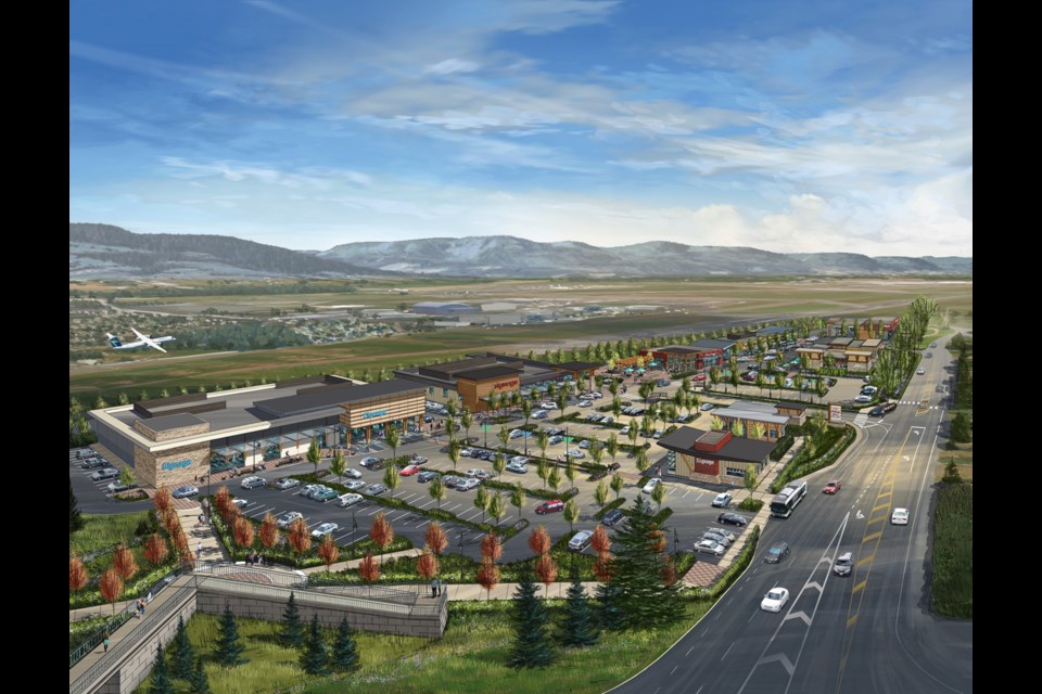 An artist's rendering of Sidney Gateway, a proposed $35-million shopping centre near the Victoria International Airport.