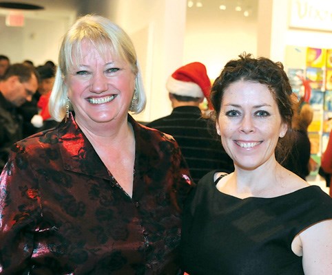 Linda Feil, executive director of the North Vancouver Community Arts Council, and Jo Dunlop, exhibition co-ordinator for CityScape Community Art Space