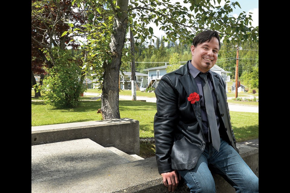 Baldy Hughes Therapeutic Community & Farm recovery graduate Stan Nelson on the grounds of the facility after the graduation ceremony held during an open house Wednesday morning.