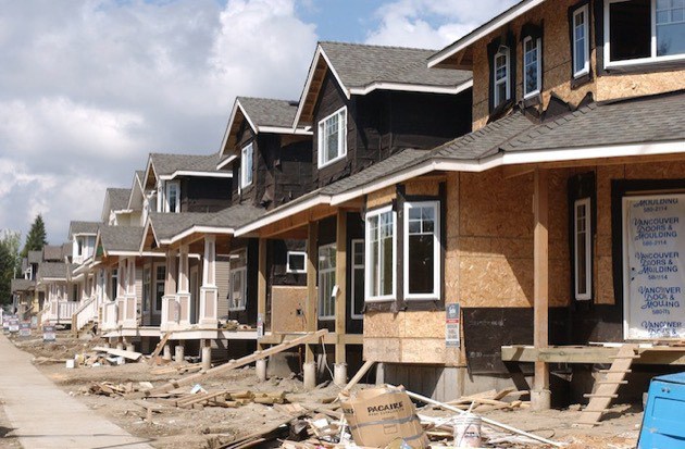 Townhouses under construction