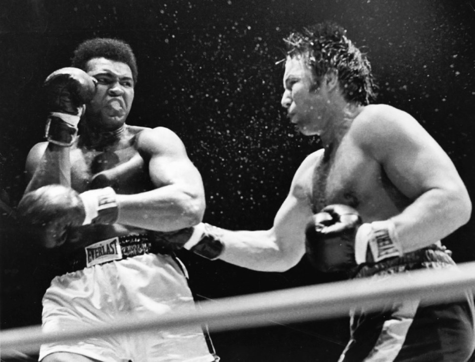 Canadian heavyweight champion George Chuvalo takes on Muhammad Ali in a 12-round bout at Pacific Col