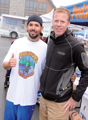 Nick Pavlakis and Cypress Mountain's Mark Mensink attend.